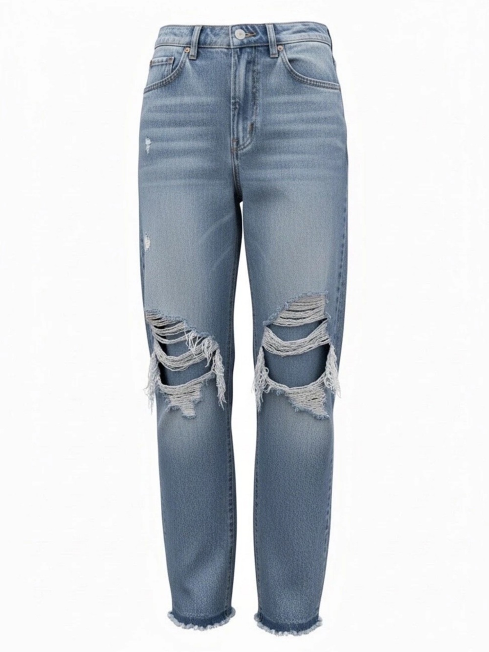 American Eagle Distressed Skinny Jeans in Blue